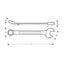 LLAVE COMBINADA CARRACA 17MM BIHEXAGONAL BAHCO