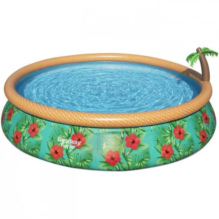 Piscina Circular Poliester/PVC 457X84cm PARADISE PALMS 57416 BESTWAY