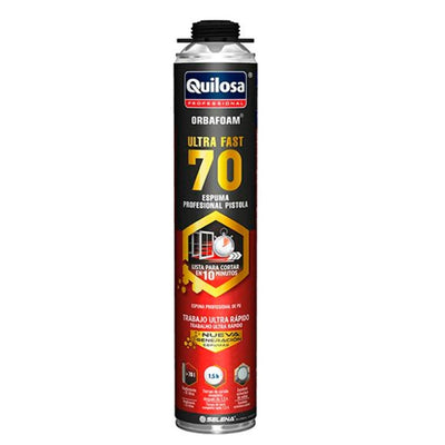 Espuma de Poliuretano Ultrafast 70 Pistola 870ML 10041969 QUILOSA