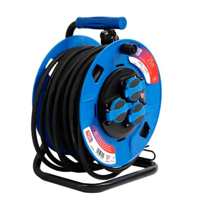 Enrrollacable de 25m con 3 Tomas IP55 789601 TAYG