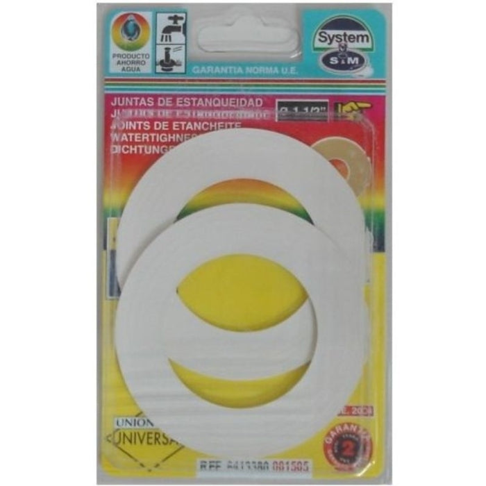 Juntas Planas para Lavabos 1 1/2" (2 uds) S&M