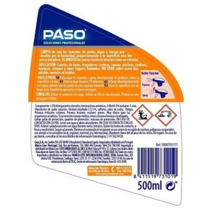 Spray Limpiador Antimoho 500ml Blanco