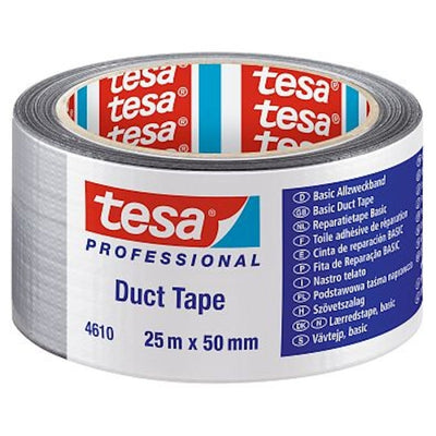 Cinta americana Tesa Tape 25X50 plata 4610