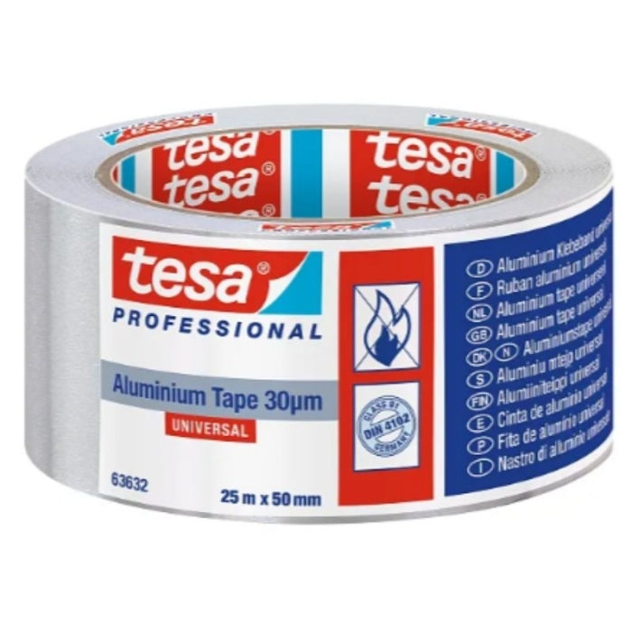 CINTA ALUMINIO UNIVERSAL 10MX50MM PLATA 63632 TESA TAPE