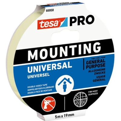 CINTA DOBLE CARA MOUNTING PRO UNIVERSAL 25MX12MM BLANCO 66958 TESA TAPE