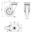 Rueda Goma Gris 80mm 60Kg 2-3039 RUEDAS ALEX