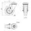Rueda Goma Gris 80mm 60Kg 2-3045 RUEDAS ALEX