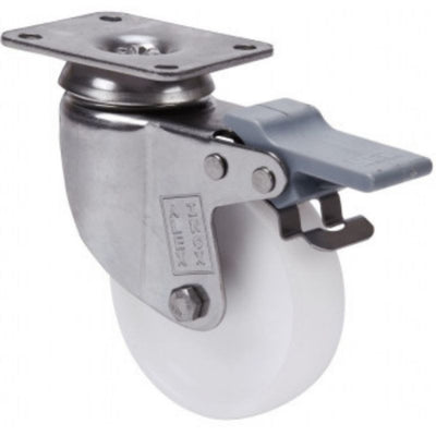 Rueda Poliamix Blanco Freno 60mm 50Kg 2-4515 ALEX