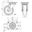 Rueda Poliamix Blanco 100mm 150Kg 2-1720 ALEX
