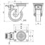 Rueda Poliamix Blanco 100mm 150Kg 2-1837 ALEX