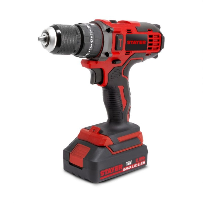 Taladro Atornillador Percutor + 2 Baterías 2.0Ah  PBL18 2022PK PK STAYER