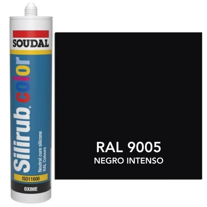 Silicona de Color Negro Intenso RAL 9005 Neutra SOUDAL