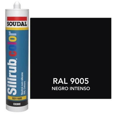 Silicona de Color Negro Intenso RAL 9005 Neutra SOUDAL
