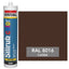 Silicona de Color Marrón Caoba RAL 8016 Neutra SOUDAL