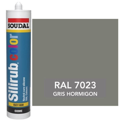 Silicona de Color Gris Hormigón RAL 7023 Neutra SOUDAL