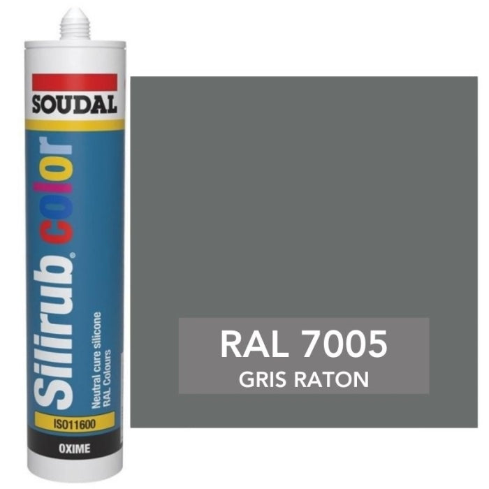 Silicona de Color Gris Raton RAL 7005 Neutra SOUDAL