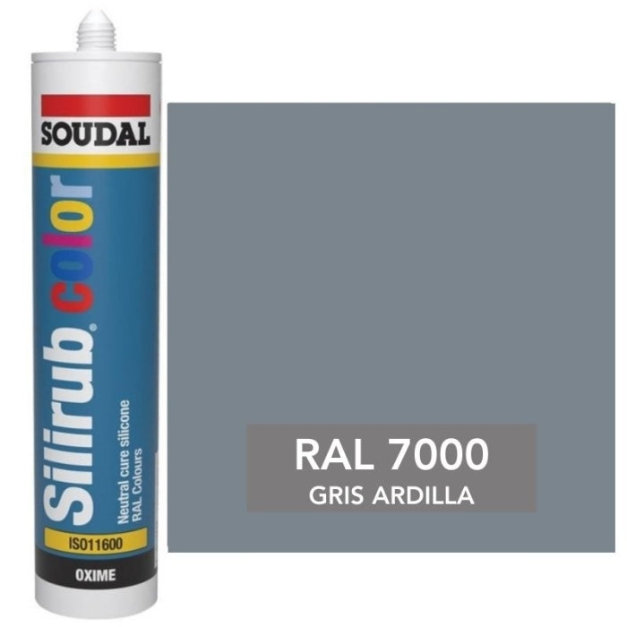 Silicona de Color Gris Ardilla RAL 7000 Neutra SOUDAL