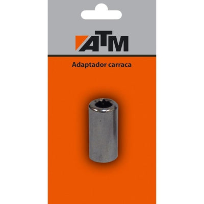 ADAPTADOR CARRACA REFORZADO 1/4" 25MM BLISTER 181001-B ATM