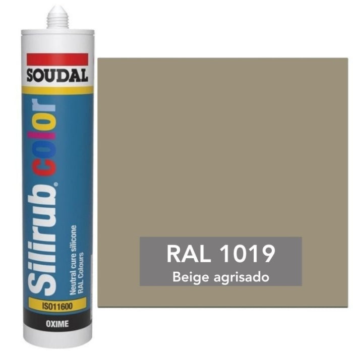Silicona de Color Beige Agrisado RAL 1019 Neutra SOUDAL
