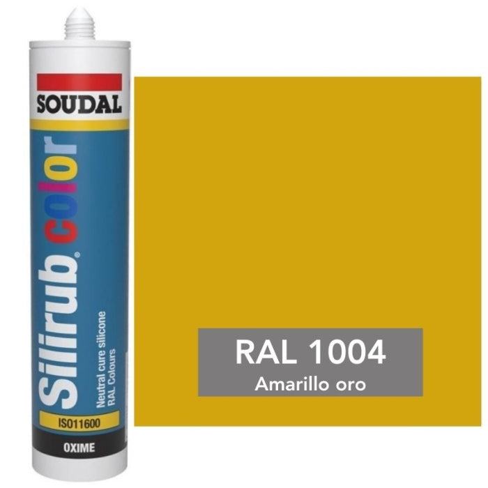 Silicona de Color Amarillo Oro RAL 1004 Neutra SOUDAL ***ESPECIAL***