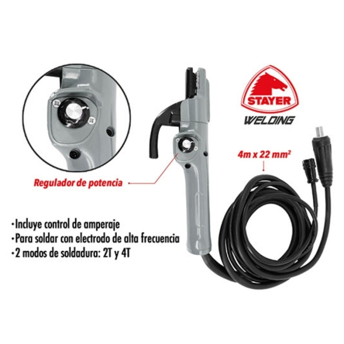 Equipo Soldadura MMA Inverter 185A PRO MAX 185 HF K STAYER