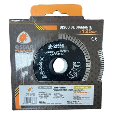 Disco de diamante Corte/Desbaste para Porcelánico 125MM PLATINIUM GRINDING