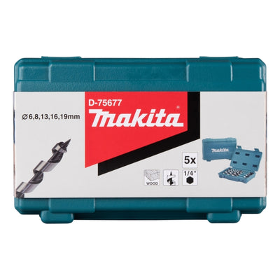 ESTUCHE BROCAS MADERA 1/4 HEXAGONAL 6 A 19MM (5PZS) D-75677