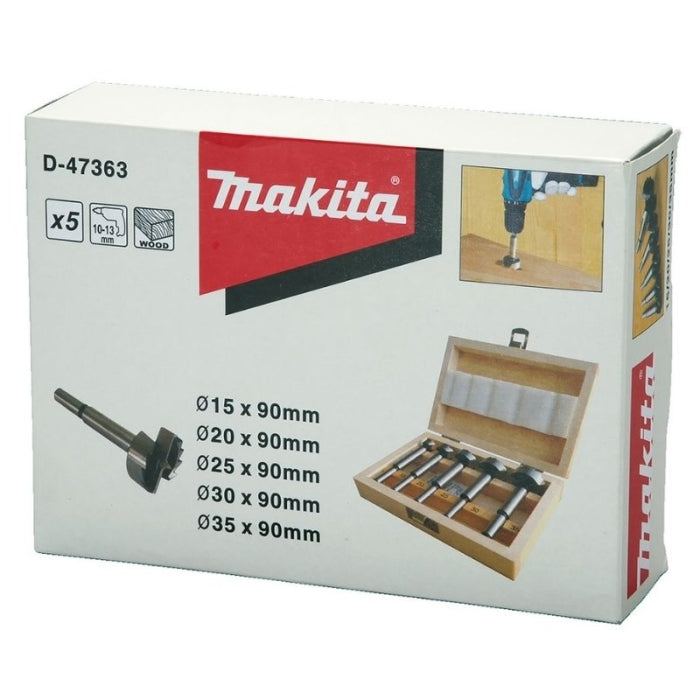 Estuche Brocas de Madera Fostner 15mm A 35mm D-47363 Makita