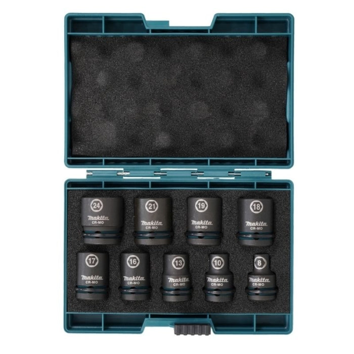 Estuche Llaves Vaso Impact Black 1/2 E-16564 Makita