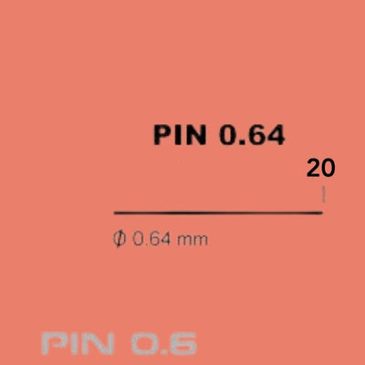 Clavo Pin sin Cabeza 0.6x20 (10.000)