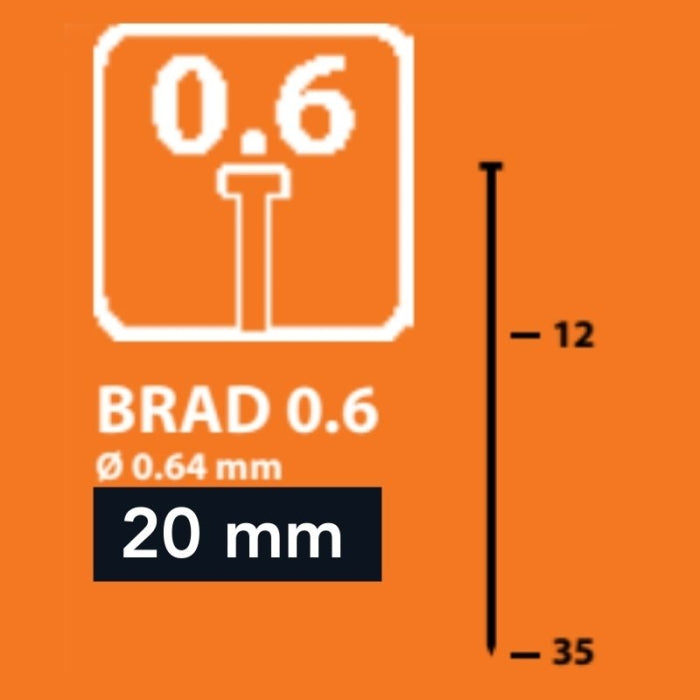 Clavo con Cabeza Brad 0.6x20 (10.000)