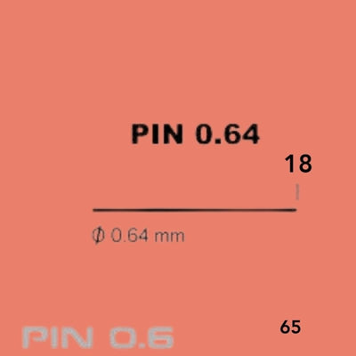 Clavo Pin sin Cabeza 0.6x18 (10.000)
