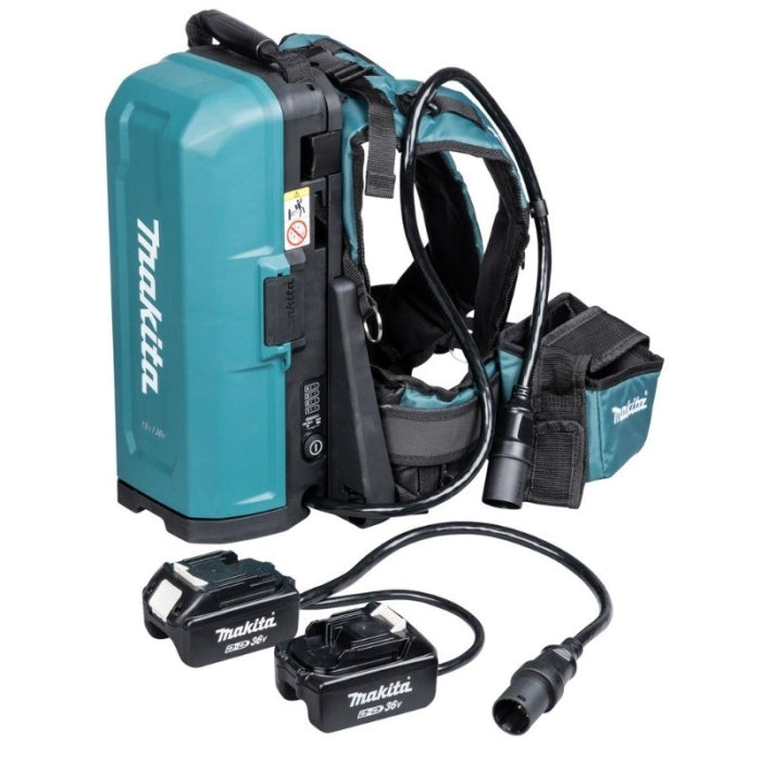 Makita 191A64-2 Batera de mochila para 4 bateras Adp 18Vx2