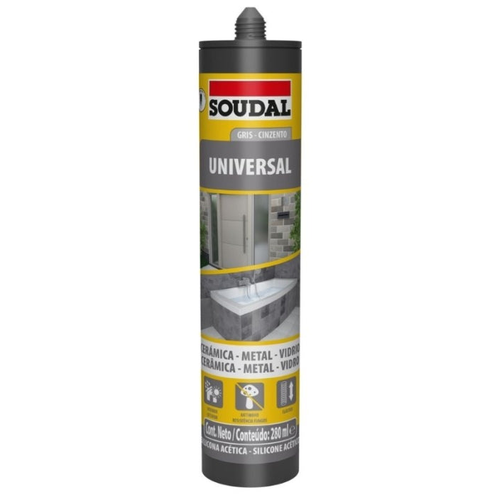 Silicona Ácida Universal Blanco 300ml Soudal