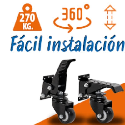 Rueda Retractil Poliuretano 63mm 270Kg 3-0911 RUEDAS ALEX