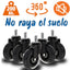 Rueda Giratoria para silla gaming/Oficina 75mm 200Kg (5 UDS)  3-0909 RUEDAS ALEX