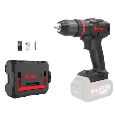 Taladro  Percutor Brushless 20V  2bat 4Ah 60Nm  KUC30 KRESS
