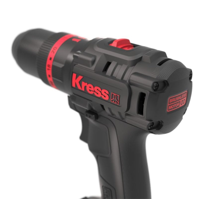 Taladro  Percutor Brushless 20V  2bat 4Ah 60Nm  KUC30 KRESS