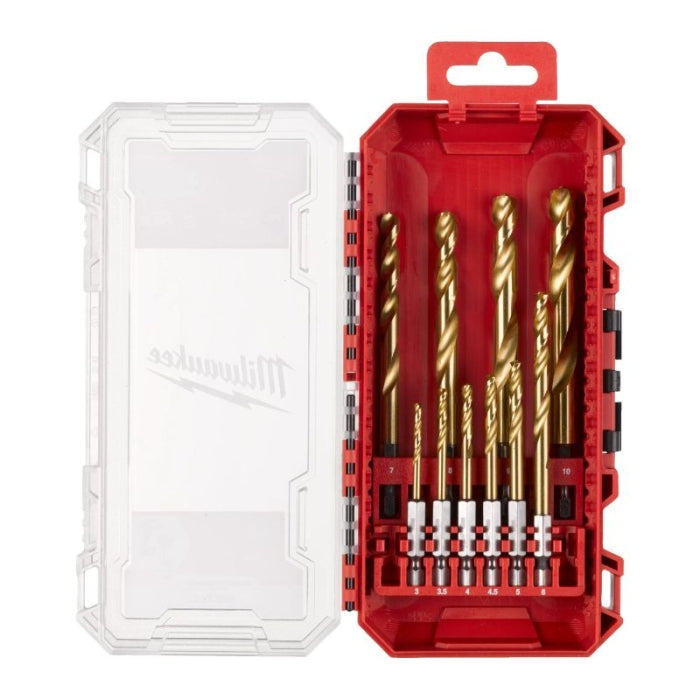 ESTUCHE 10 DE BROCAS HSS-G TIN PACKOUT 4932493865 MILWAUKEE