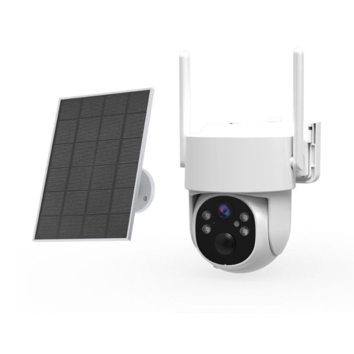 Camara Exterior Motorizada Panel Solar Patrol 4MP 4G IP65 EG-CIPEXT4G001 ENERGEEKS