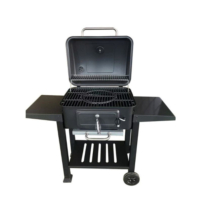 Barbacoa Carbon Dos Mesas Auxiliares 121,5 X 62 X 104 CM FT01-015 NATUUR