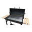 Barbacoa Carbon Barril Dos Mesas Auxiliares 120X53X102CM NATUUR