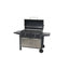 Barbacoa Carbon Dos Mesas Auxiliares 162,5 X 64 X 108,5 CM KY4524A NATUUR
