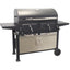 Barbacoa Carbon Dos Mesas Auxiliares 162,5 X 64 X 108,5 CM KY4524A NATUUR