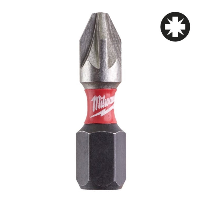 Cajita Puntas SHOCKWAVE PZ2 X25MM (25UDS) 4932430864 MILWAUKEE