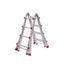 Escalera Multiposicion Telescopica 4X4 Peldaños Aluminio FERROTECH