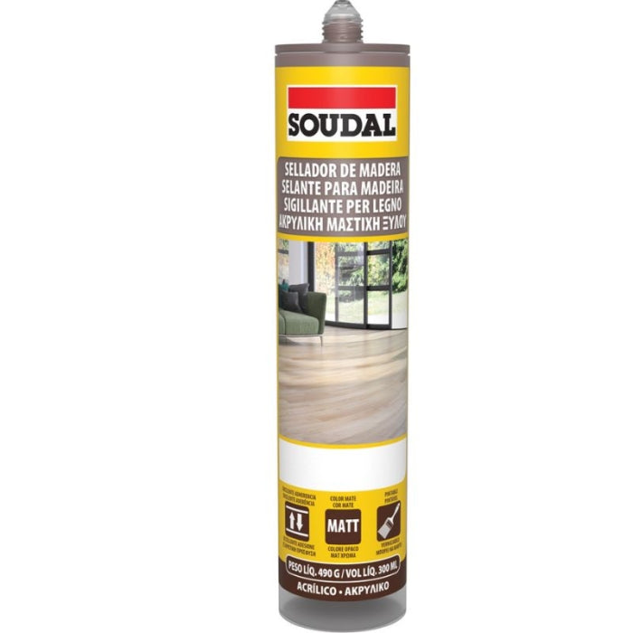 Sellador Madera Wengu Cartucho 300ML SOUDAL