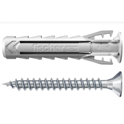 Tacos SX Plus 6x30 + TORNILLO 4.5X40 (50 CAJA) 568206 FISCHER