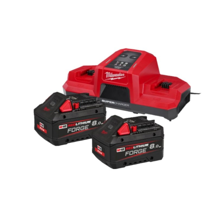 Kit NRG M18 FORGE 8.0AH + Super Cargador M18FORGENRG-802DBSC 4933498616 MILWAUKEE