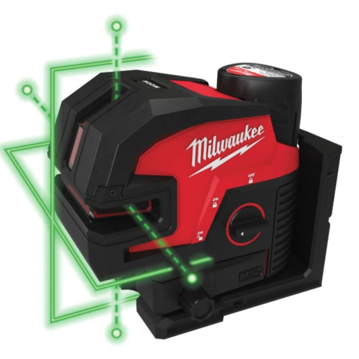 Nivel Láser De 2 Lineas Y 4 Puntos M12 M12CLL4P-301C 4933479203 MILWAUKEE